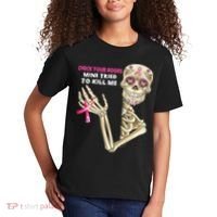 Check Your Boobs Mine Tried To Kill Me Sugar Skull Skeleton Kids T-Shirt thumb 2