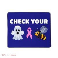 Check Your Boo Bees Funny Breast Cancer Awareness Halloween Gift Mousepad thumb 0