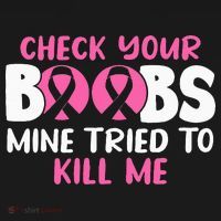 Check Your Boobs Mine Tried To Kill Me Baby Bodysuit thumb 2