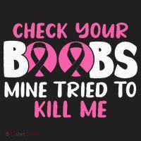 Check Your Boobs Mine Tried To Kill Me Hat thumb 2
