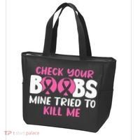 Check Your Boobs Mine Tried To Kill Me Tote Bag thumb 3