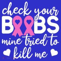 Check Your Boobies Breast Cancer Awareness Fight Cancer Gift Women's Tank Top thumb 5