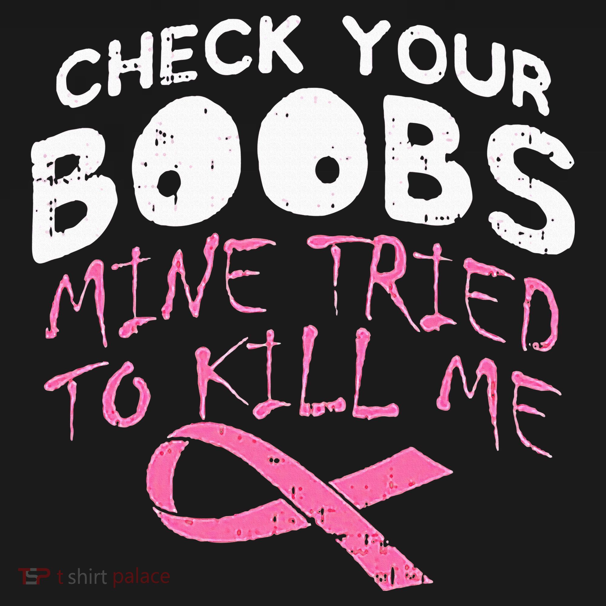 Check Your Boobs Mine Tried To Kill Me Funny Breast Cancer Ornament