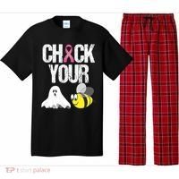 Check Your Boo Bees Funny Breast Cancer Halloween Gift Pajama Set thumb 0