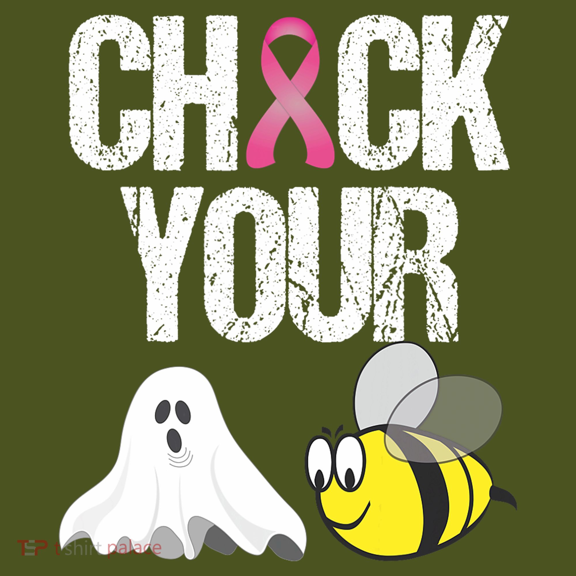 Check Your Boo Bees Funny Breast Cancer Halloween Gift The Baniff Cuffed Pom Beanie