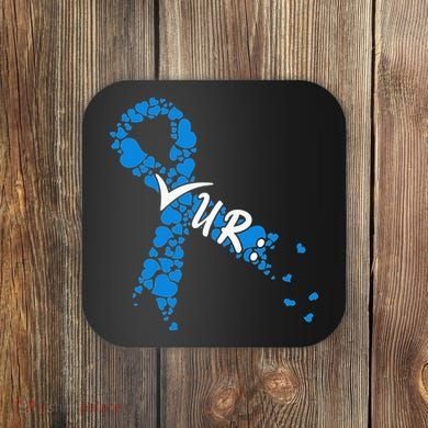 Check Your Colon Colorectal Cancer Awareness Coaster