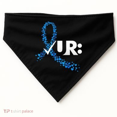 Check Your Colon Colorectal Cancer Awareness USA-Made Doggie Bandana