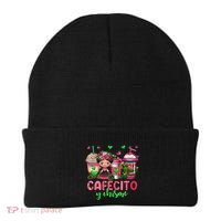 Cafecito Y Chisme Funny Spanish Mexican Coffee Lover Beanie thumb 0