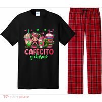 Cafecito Y Chisme Funny Spanish Mexican Coffee Lover Pajama Set thumb 0
