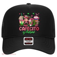Cafecito Y Chisme Funny Spanish Mexican Coffee Lover Hat thumb 0