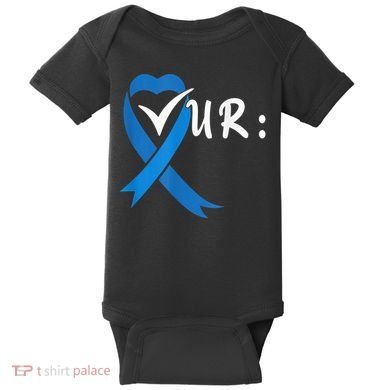 Check Your Colon Colorectal Cancer Awareness Baby Bodysuit