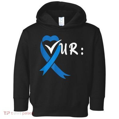 Check Your Colon Colorectal Cancer Awareness Toddler Hoodie