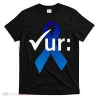Check Your Colon Colorectal Cancer Awareness Blue Ribbon T-Shirt thumb 0