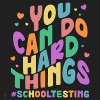 Cute You Can Do Hard Things #School Testing Women's Sweatshirt thumb 2