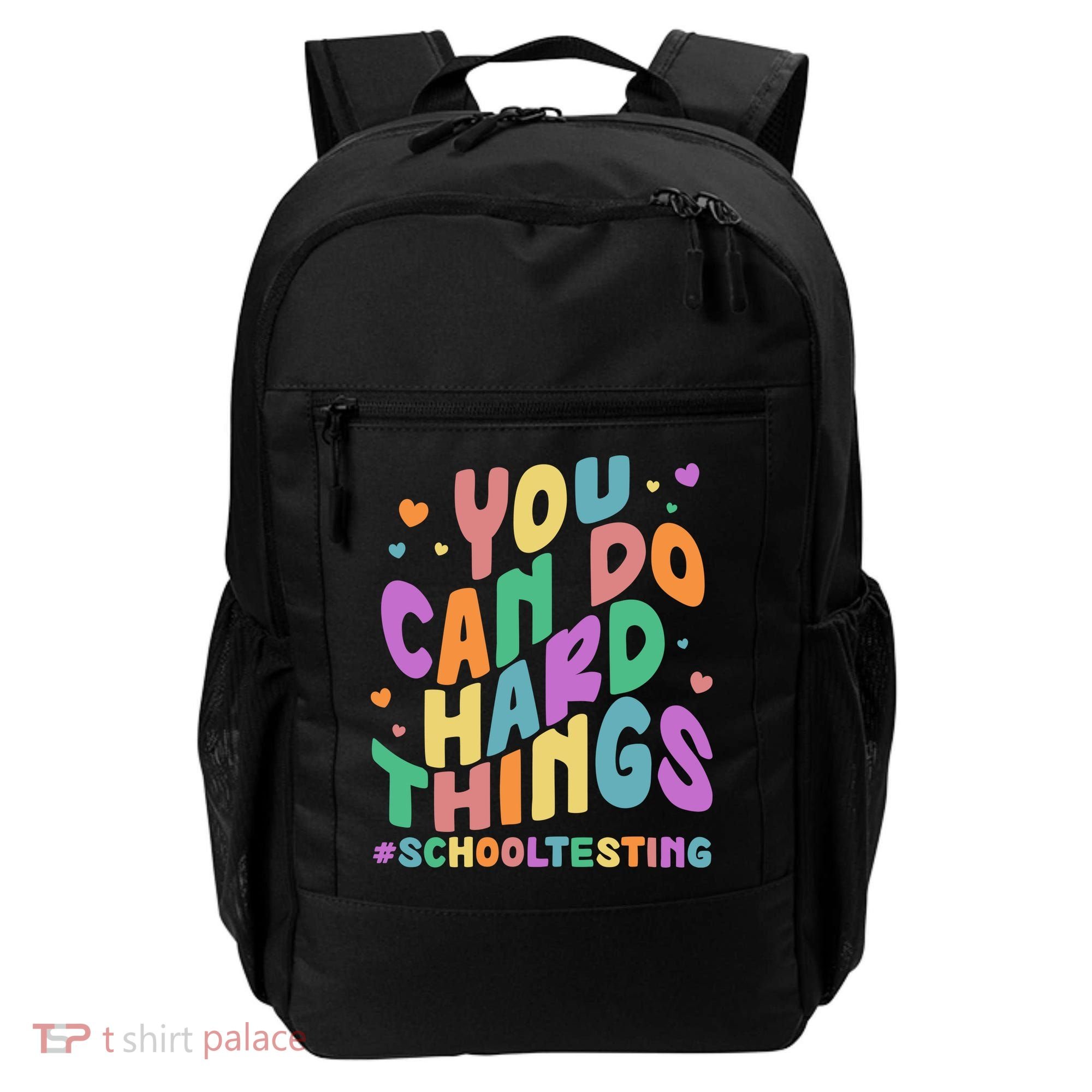 Cute You Can Do Hard Things #School Testing Backpack