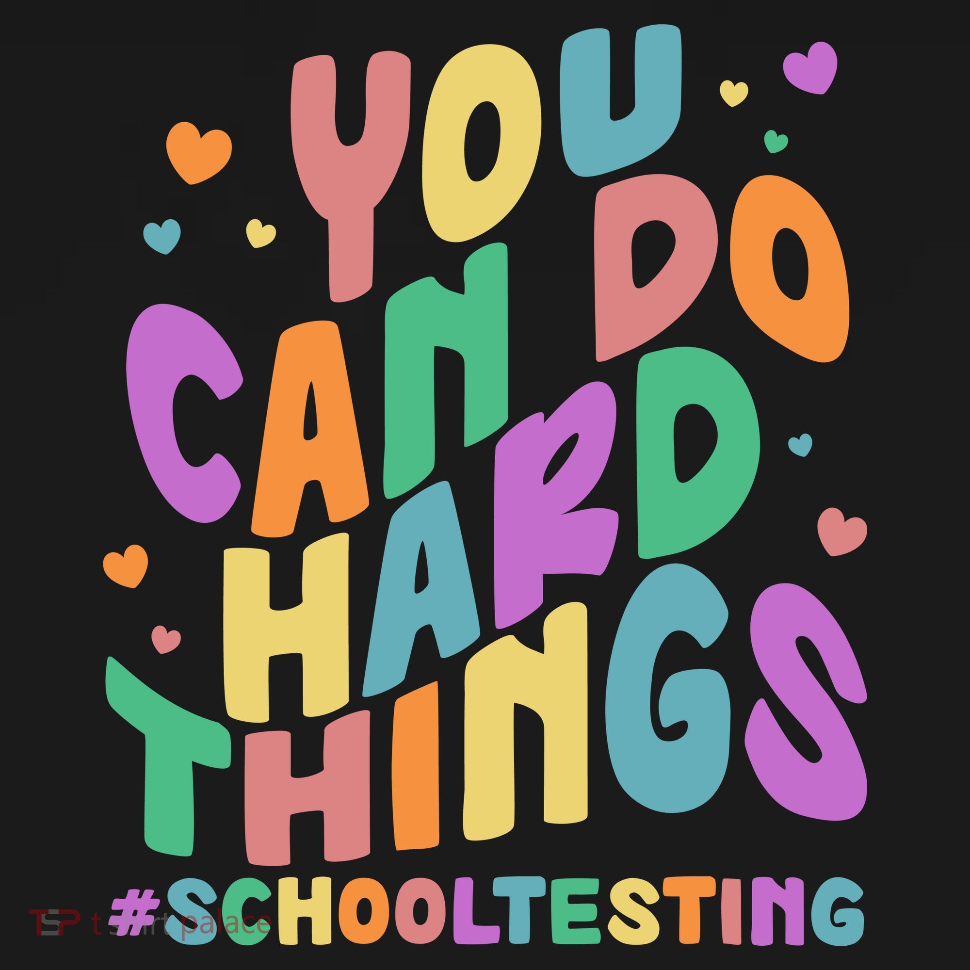 Cute You Can Do Hard Things #School Testing Backpack