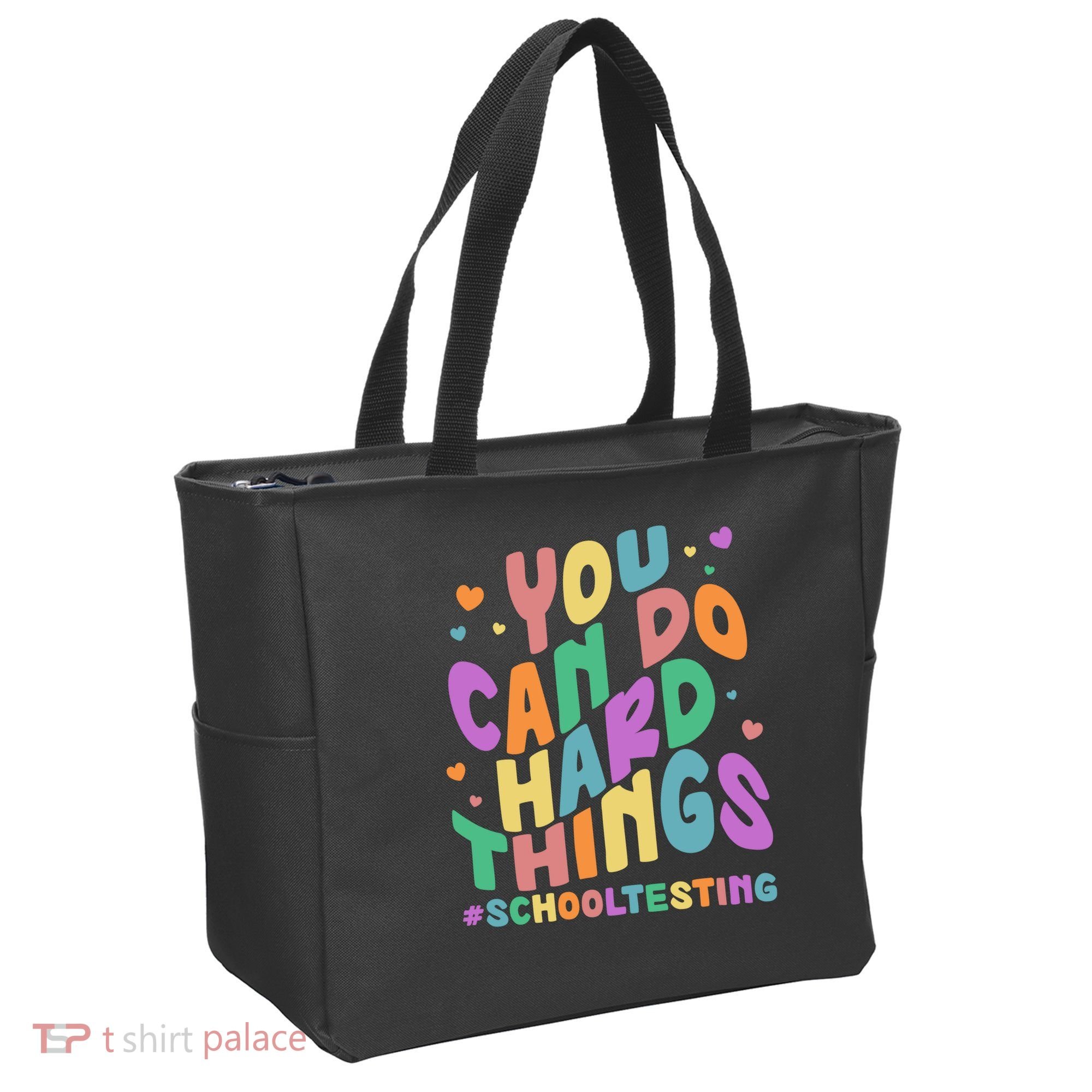 Cute You Can Do Hard Things #School Testing Tote Bag