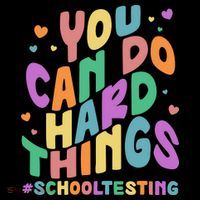 Cute You Can Do Hard Things #School Testing Tote Bag thumb 4
