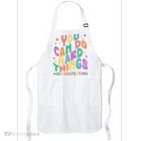 Cute You Can Do Hard Things #School Testing Apron thumb 0