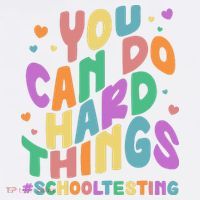 Cute You Can Do Hard Things #School Testing Apron thumb 3