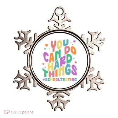 Cute You Can Do Hard Things #School Testing Ornament