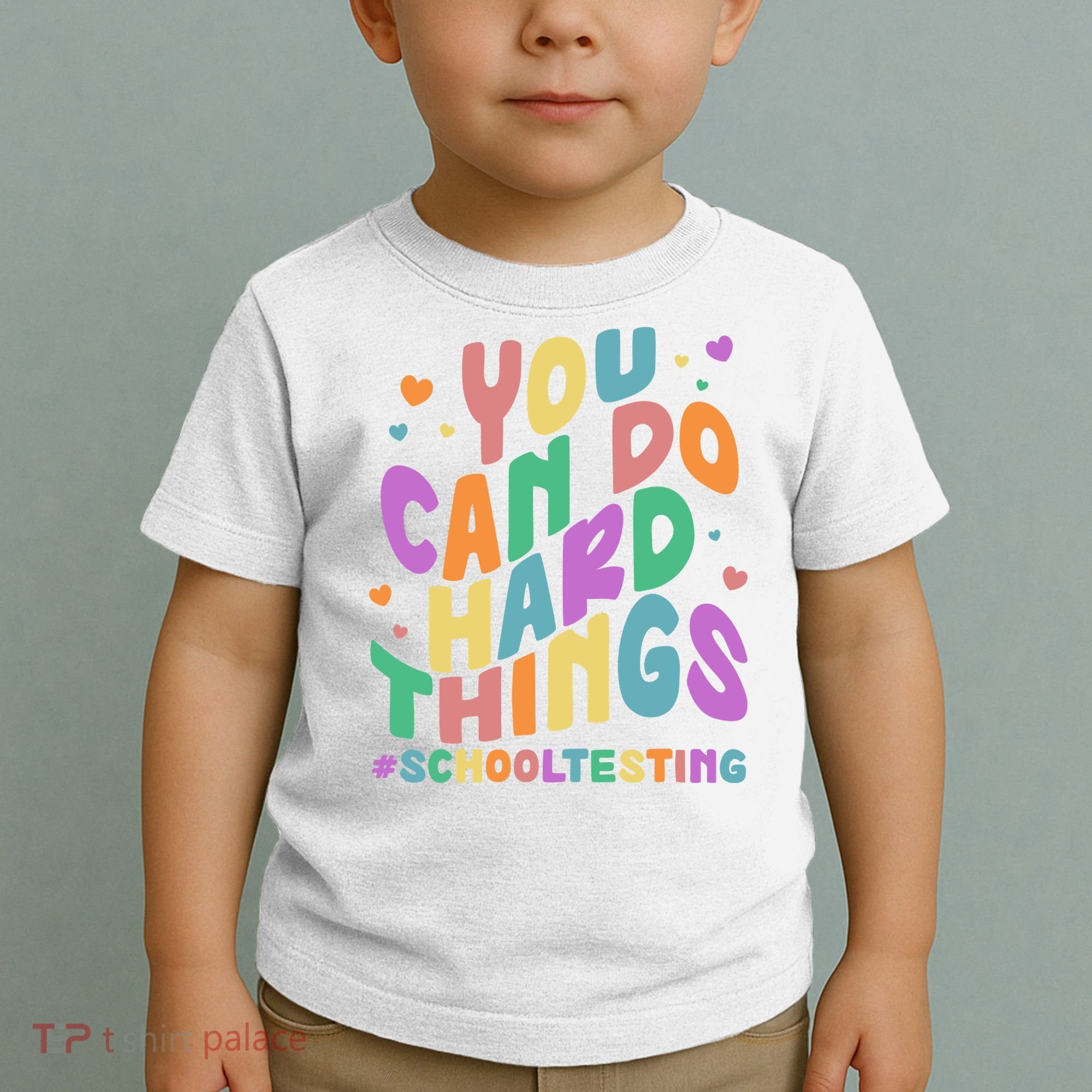 Cute You Can Do Hard Things #School Testing Toddler T-Shirt