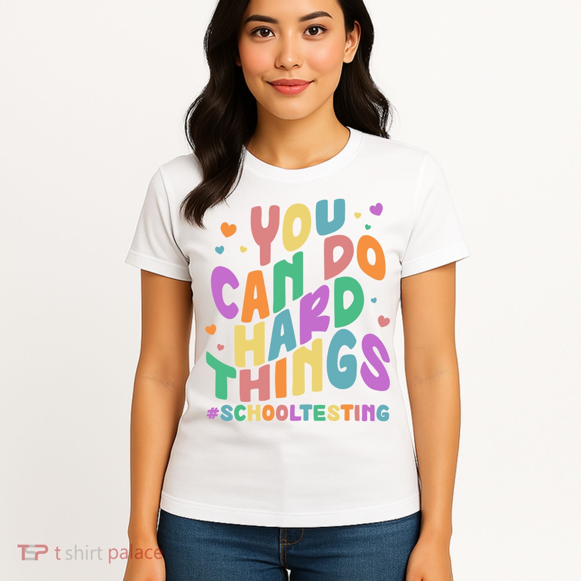 Cute You Can Do Hard Things #School Testing Women's T-Shirt