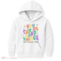 Cute You Can Do Hard Things #School Testing Kids Hoodie thumb 0