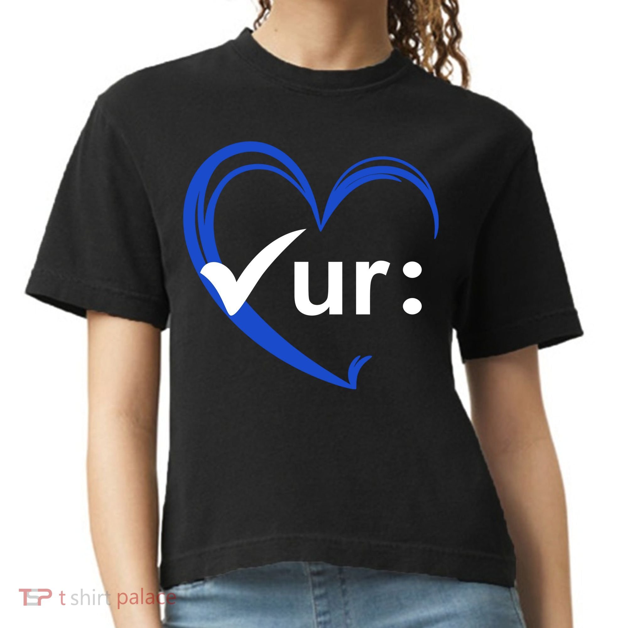 Check Your Colon Cancer Awareness Heart Comfort Colors Boxy T-Shirt