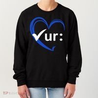 Check Your Colon Cancer Awareness Heart Women's Sweatshirt thumb 0