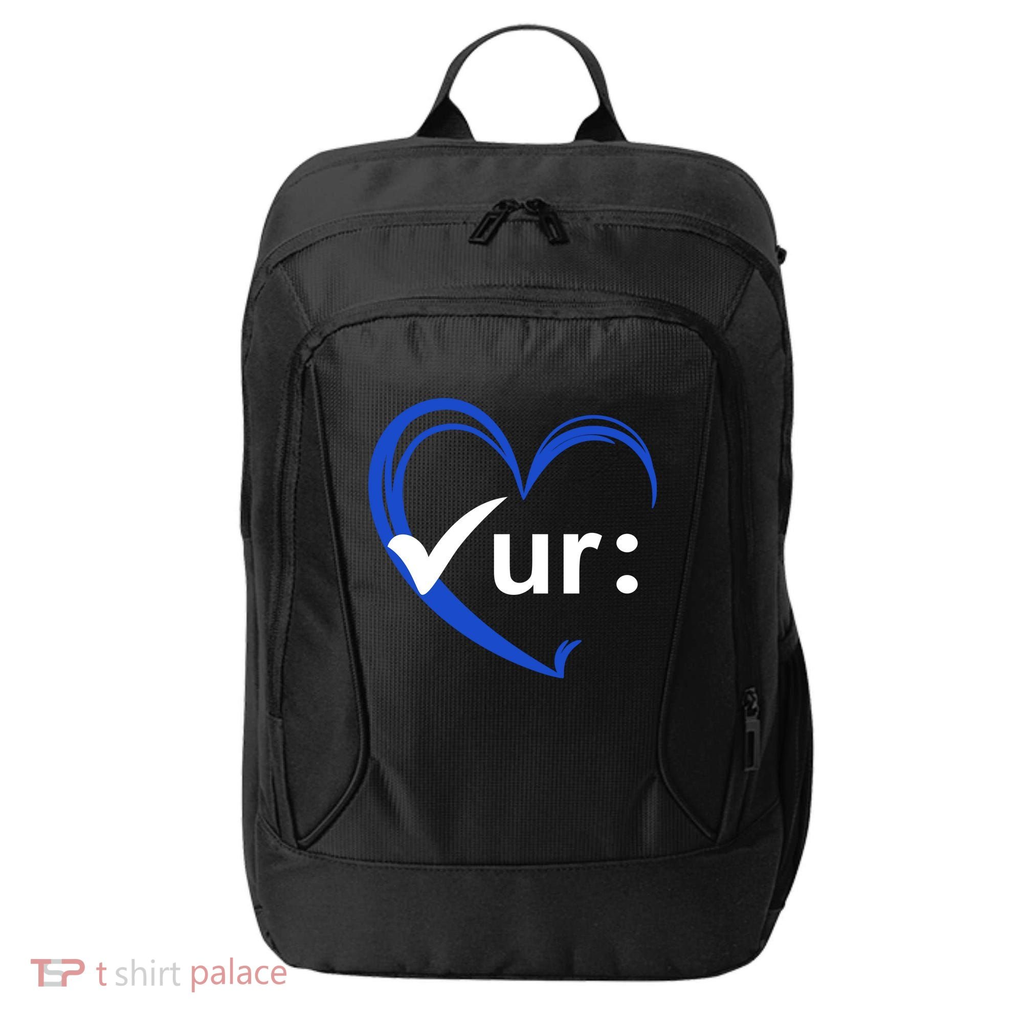 Check Your Colon Cancer Awareness Heart City Backpack