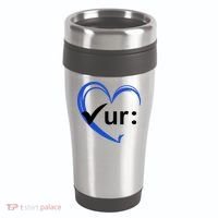 Check Your Colon Cancer Awareness Heart 16oz Travel Tumbler thumb 0