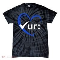 Check Your Colon Cancer Awareness Heart Tie-Dye T-Shirt thumb 0