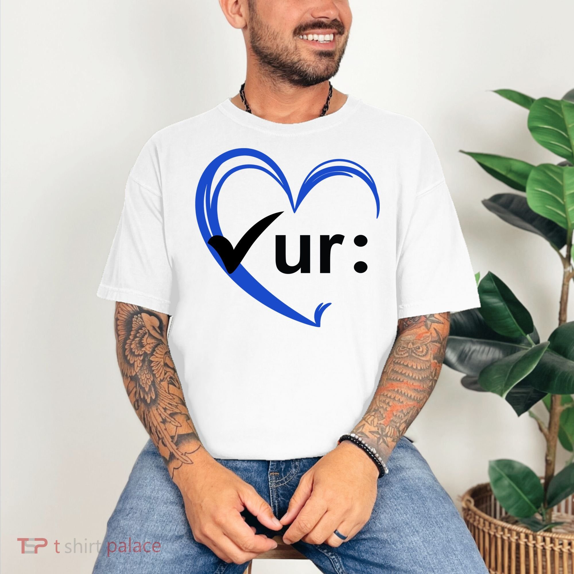 Check Your Colon Cancer Awareness Heart Comfort Colors T-Shirt