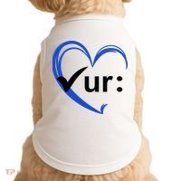 Check Your Colon Cancer Awareness Heart Doggie Tank thumb 0
