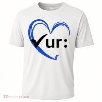 Check Your Colon Cancer Awareness Heart Cooling Performance Crew T-Shirt thumb 0
