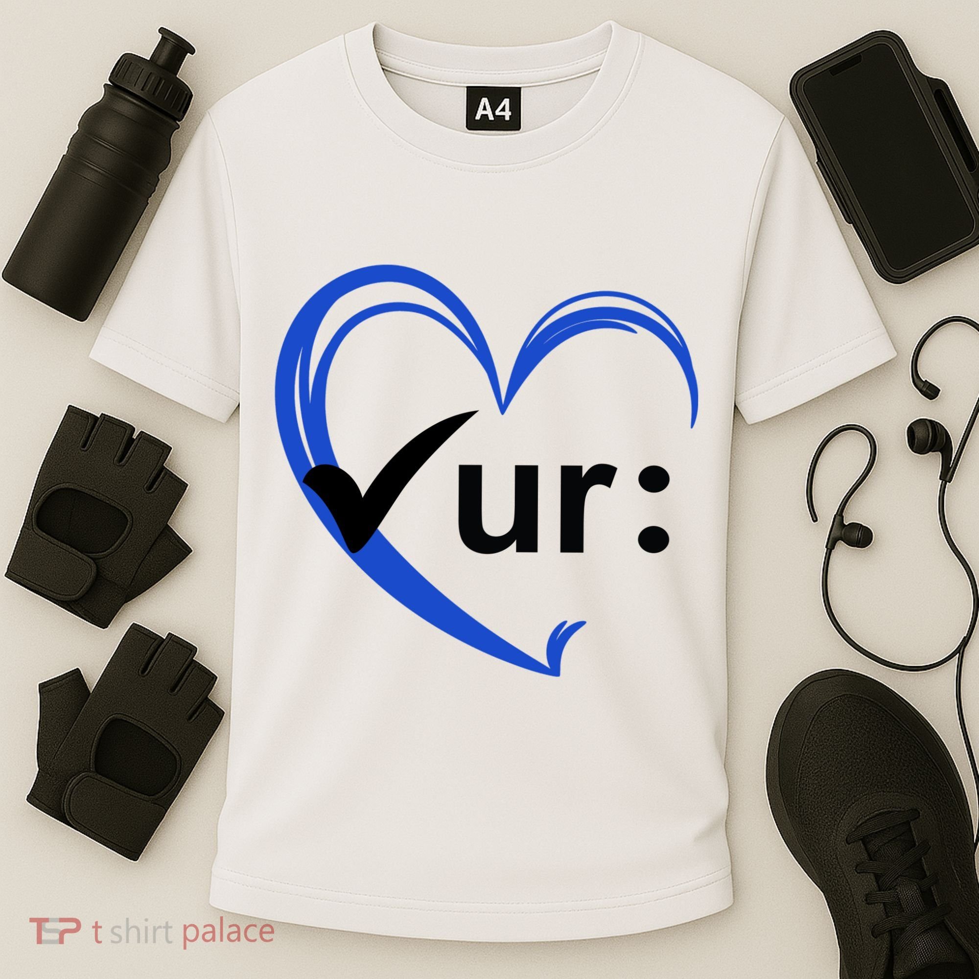Check Your Colon Cancer Awareness Heart Cooling Performance Crew T-Shirt