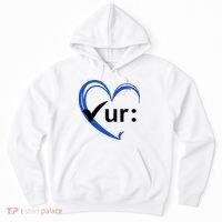 Check Your Colon Cancer Awareness Heart Hoodie thumb 0