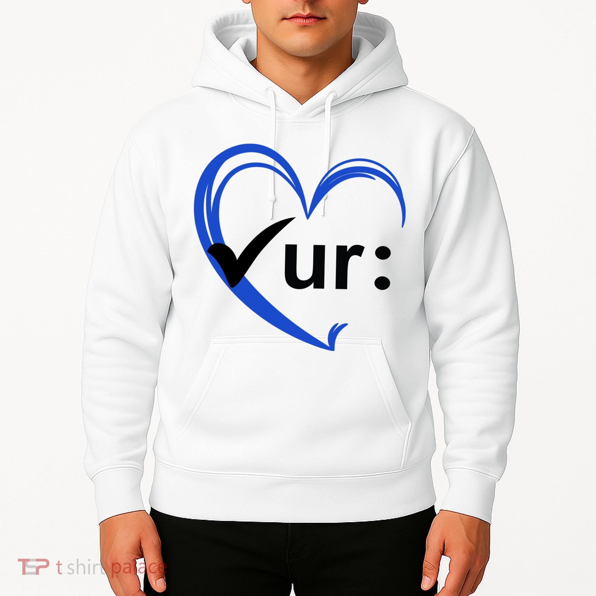Check Your Colon Cancer Awareness Heart Hoodie