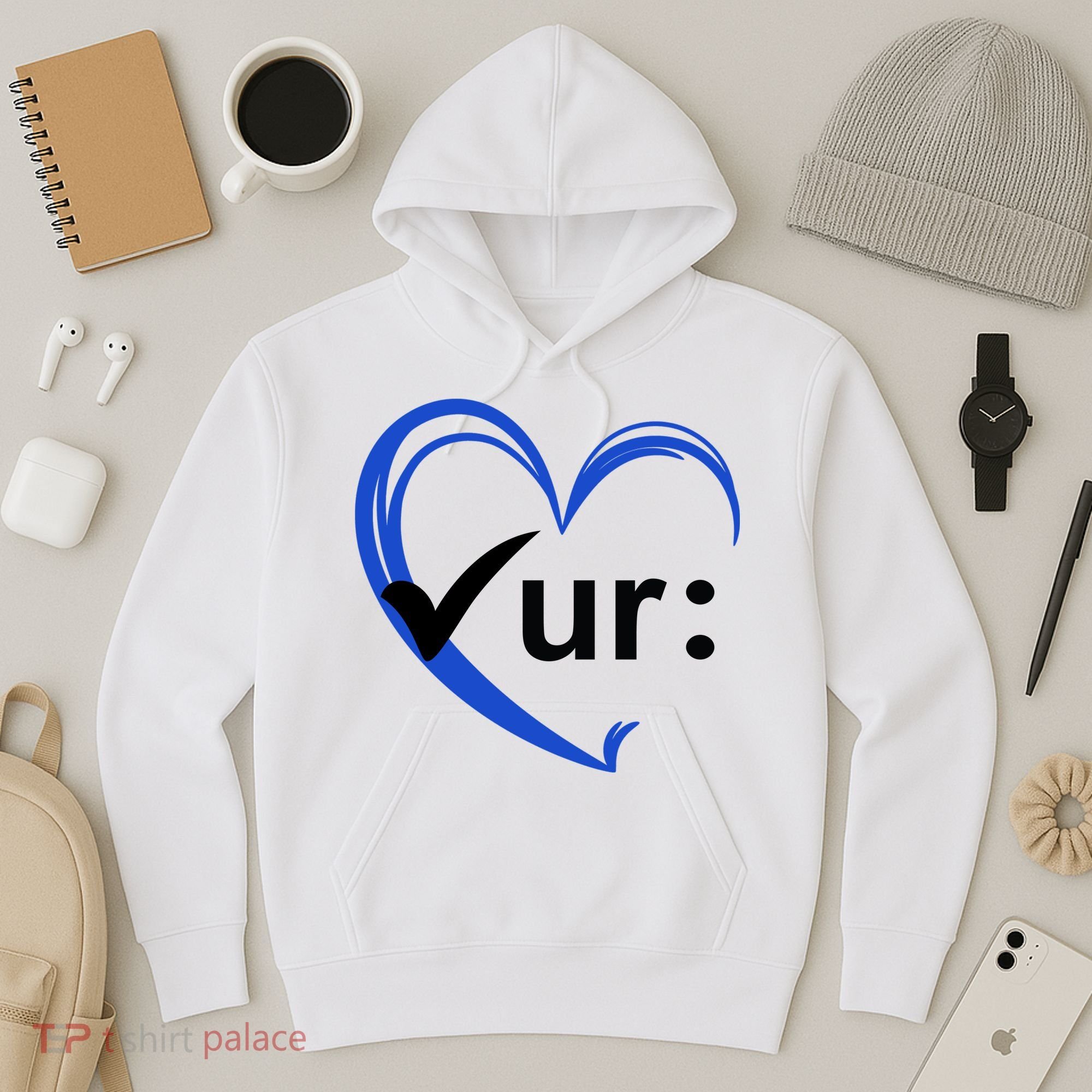 Check Your Colon Cancer Awareness Heart Hoodie