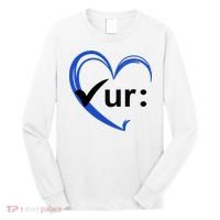 Check Your Colon Cancer Awareness Heart Long Sleeve Shirt thumb 0