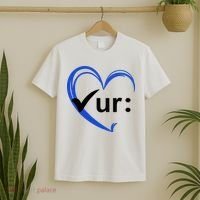Check Your Colon Cancer Awareness Heart T-Shirt thumb 2