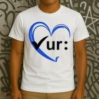 Check Your Colon Cancer Awareness Heart T-Shirt thumb 3