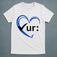 Check Your Colon Cancer Awareness Heart T-Shirt thumb 5