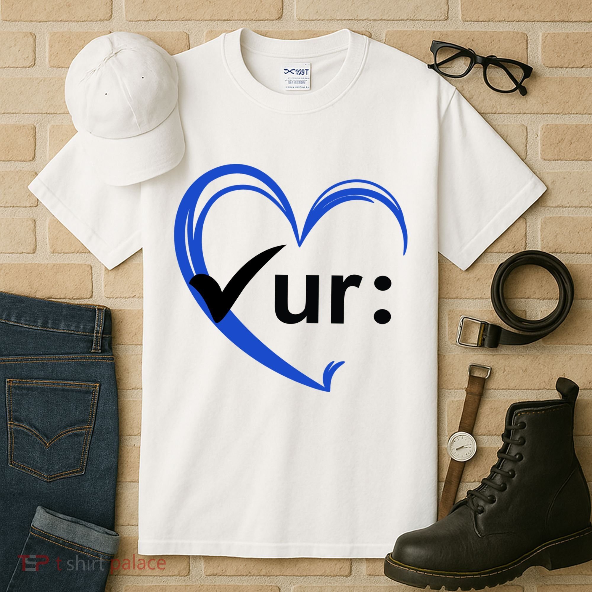 Check Your Colon Cancer Awareness Heart Tall T-Shirt