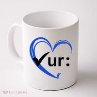 Check Your Colon Cancer Awareness Heart Coffee Mug thumb 0
