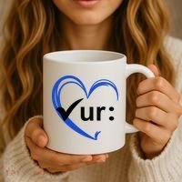Check Your Colon Cancer Awareness Heart Coffee Mug thumb 3