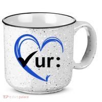Check Your Colon Cancer Awareness Heart 15oz Campfire Ceramic Mug thumb 0