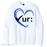 Check Your Colon Cancer Awareness Heart V.I.T. Fleece Crew Sweatshirt thumb 0