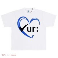 Check Your Colon Cancer Awareness Heart Urban Oversized Heavyweight T-Shirt thumb 0
